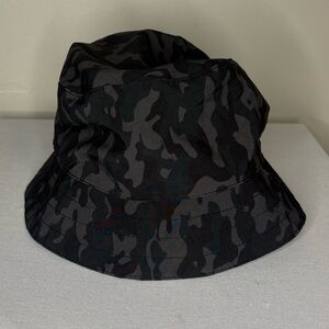 Black & Dark Gray Camo Bucket Hat